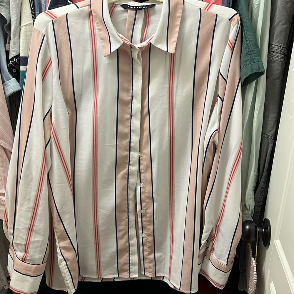 Zac + Rachel Striped Button-Up